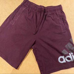 Maroon Adidas Athletic Shorts - Small